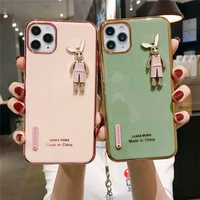 fashion cute 3d rabbit female soft case for iphone 11 12 pro max mini 7 8 plus xr x xs max se 2020 siliconephone cover fundas