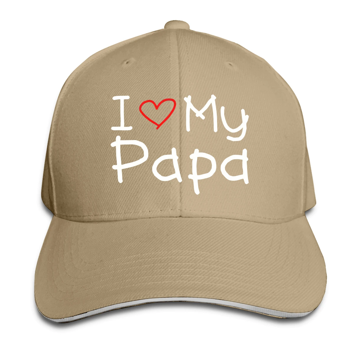 

I Love My Papa T men's woman's Fashionable breathable Hip hop caps