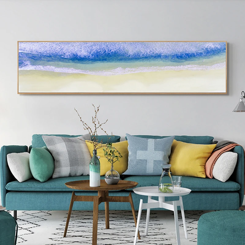 

RELIABLI Sky Clouds Sea Mountain Landscape Pictures Canvas Paintng Wall Art For Living Room Bedroom Modern Decoration Unframed