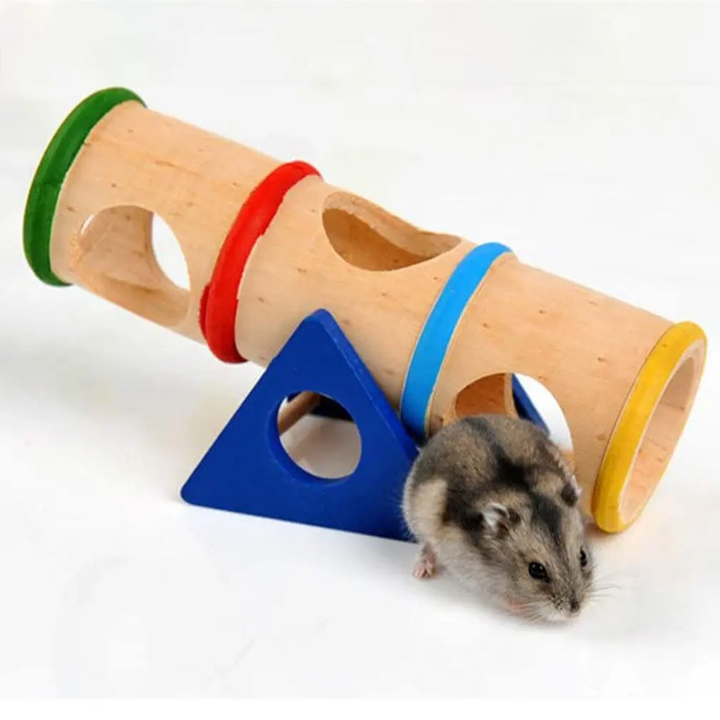 Игровой деревянный поворотный цилиндр для маленьких животных выдвижных