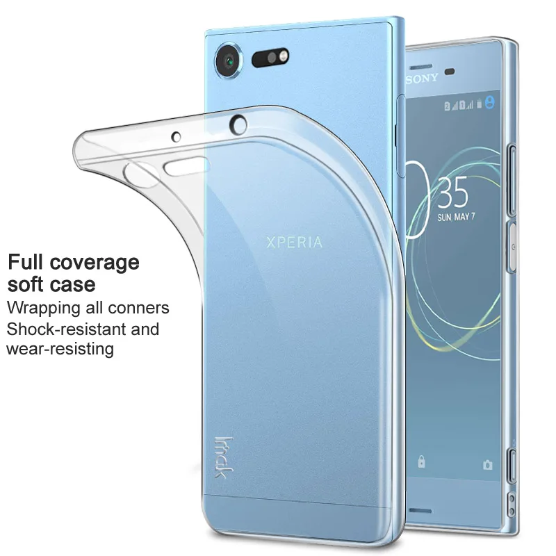 IMAK Surrounded Protection Case for Sony Xperia 10 Plus XZ3 XZ XZ2 Premium Soft TPU Cover G8141 G8142 Full Matte |