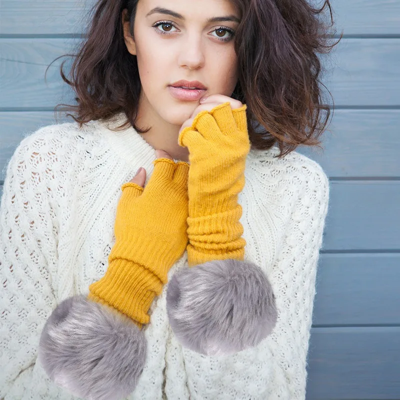 Две пары/комплект модный дизайн женский теплый зимний ветрозащитный браслет с