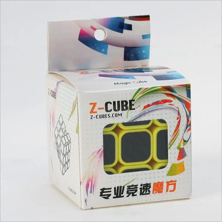 Z cube магический куб скоростной 3x3x3 гладкая Магическая наклейка из углеродного