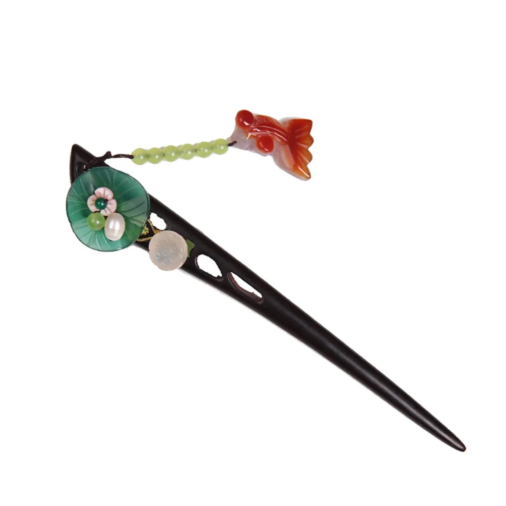 

Wooden Dangle Hair Stick Hair Chopstick Chinese Style Hairpin Hair Accessory