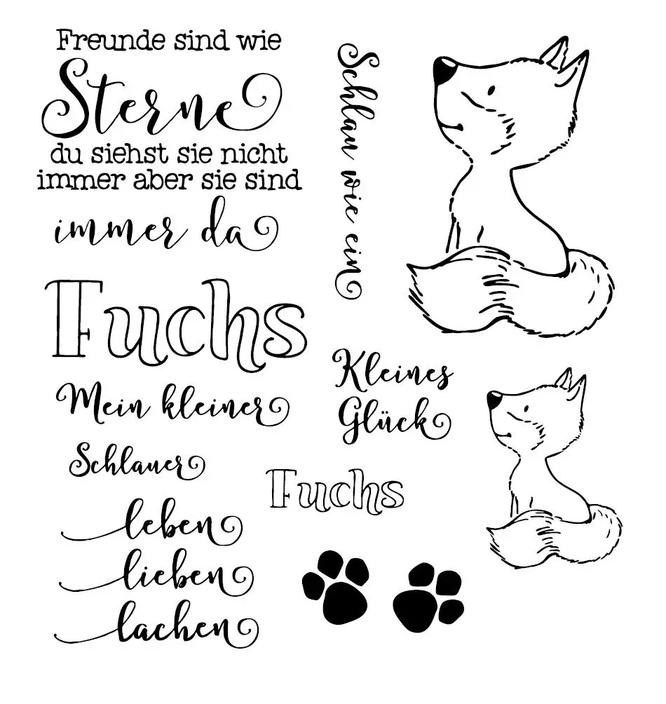 Немецкий прозрачный силиконовый штамп/печать для сделай сам