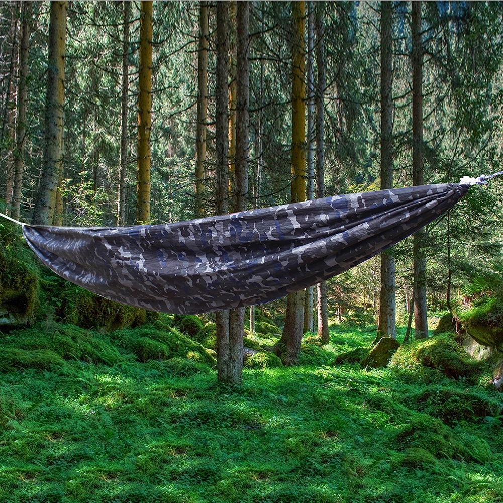 

Outdoor Garden Hammock Camping Travel Camouflage Hanging Swing Hammocks Couple Lazy Sleeping Bed for Backpacking Hiking Garden