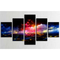 colorful clouds diamond embroidery 5 piece 5d diy diamond painting full square drill 3d cross stitch mosaic kit multi panel