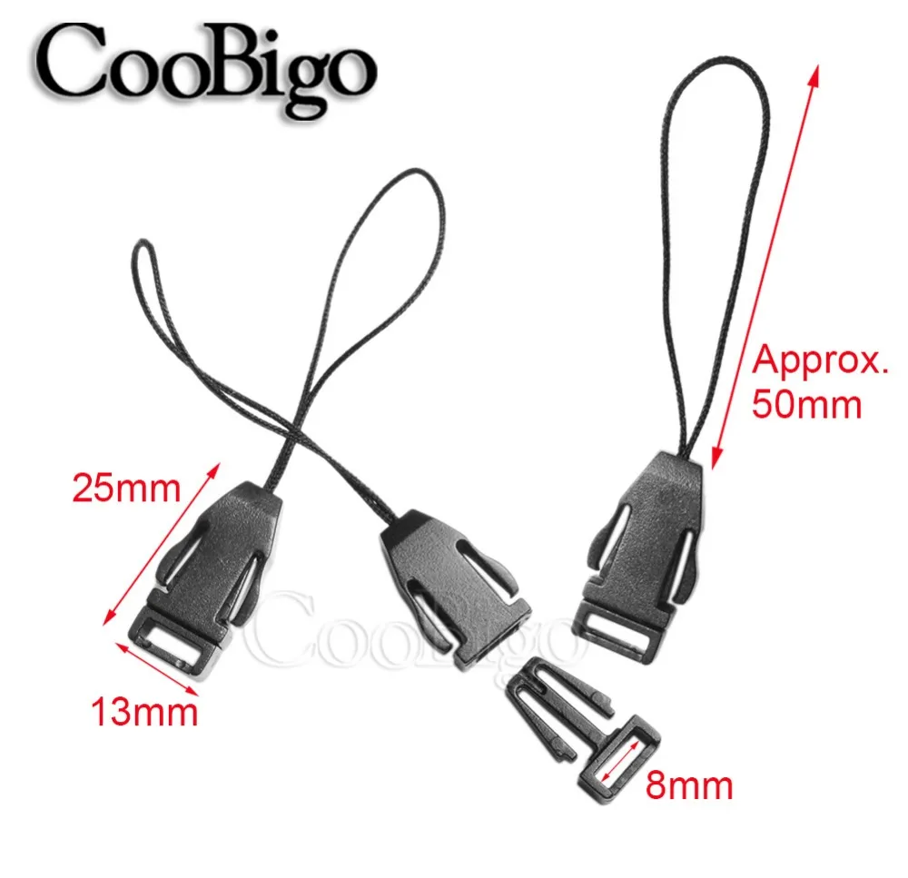 5 шт. боковая быстросъемная пряжка ремешок для камеры держатель ID-карты кольцо