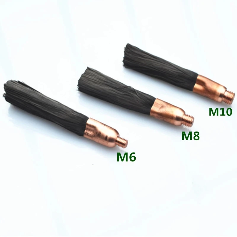

5pcs Copper Head Weld Brushes For Weld Seam Bead Joint Cleaning Polishing Machine Welding Seam Cleaner M6/M8/M10