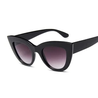 new retro fashion sunglasses women brand designer vintage cat eye black sun glasses female lady uv400 oculos