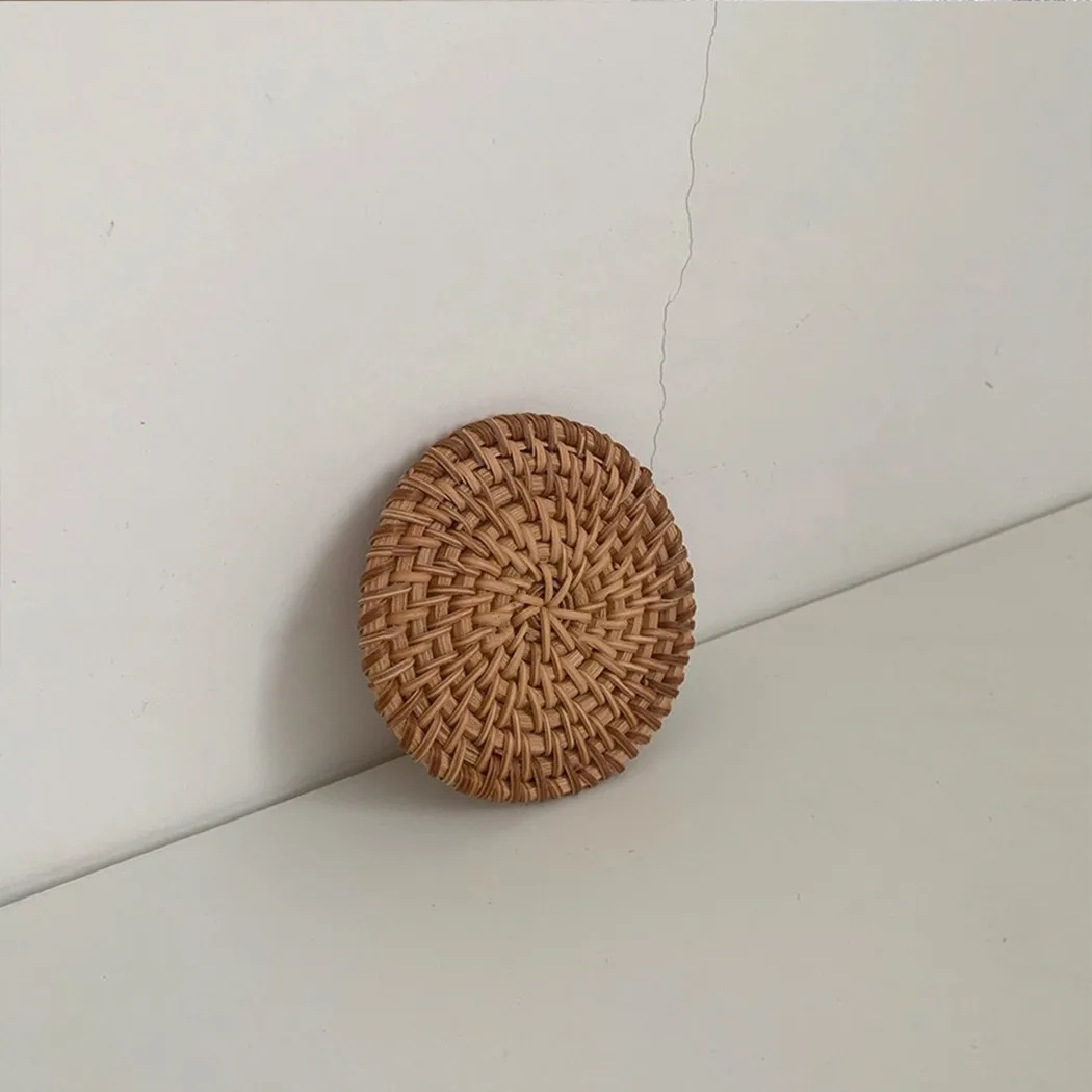 Подставка из ротанга ручной работы многофункциональный Теплоизоляционный