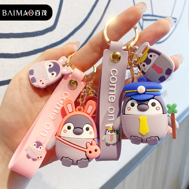 

Kawaii Penguin Keychain Girl Cute Bag Car Pendant Anime Figurine Action Figure Boy Girl Toys Gift