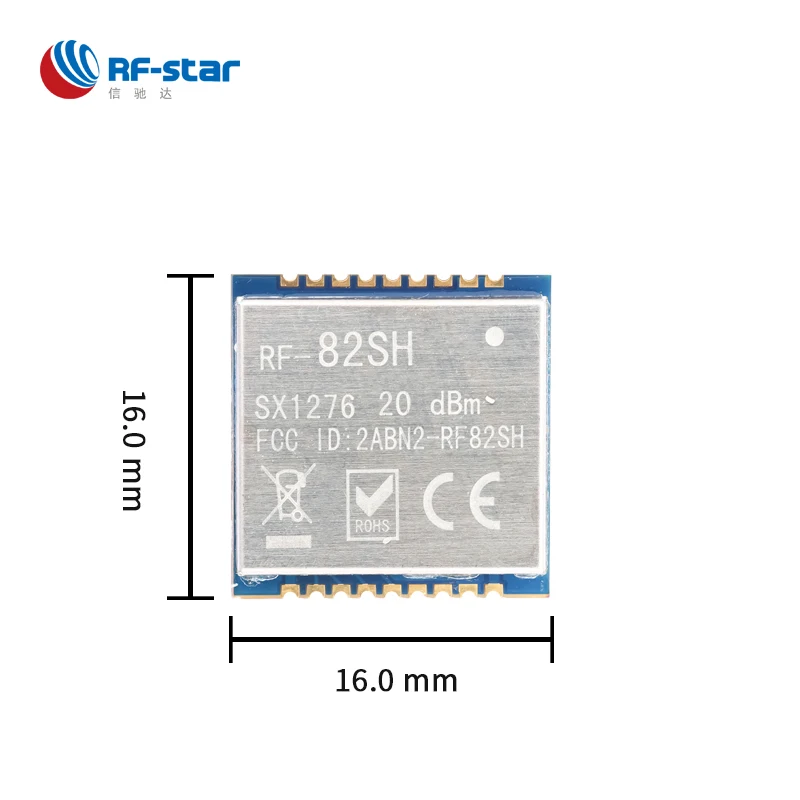 Модуль Lora SX1276 868 МГц большой радиус действия с низким энергопотреблением SPI RF-82SH -