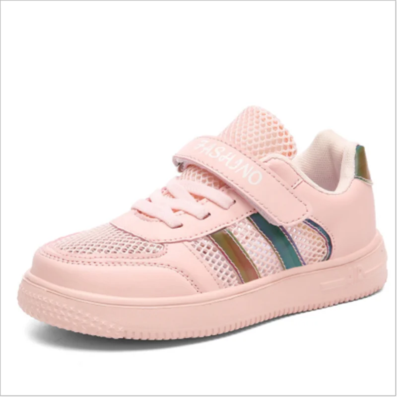 

2021 New Summer High Quality Children's Shoes Boys' Mesh Breathable Sneakers Girls Lightweight Soft Bottom Running Shoe