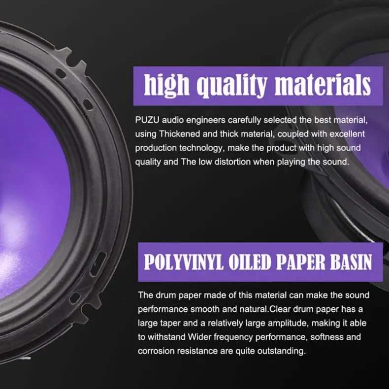 2шт 6 5 Дюймов 90 вт полный диапазон частот автомобильный аудио динамик тяжелый