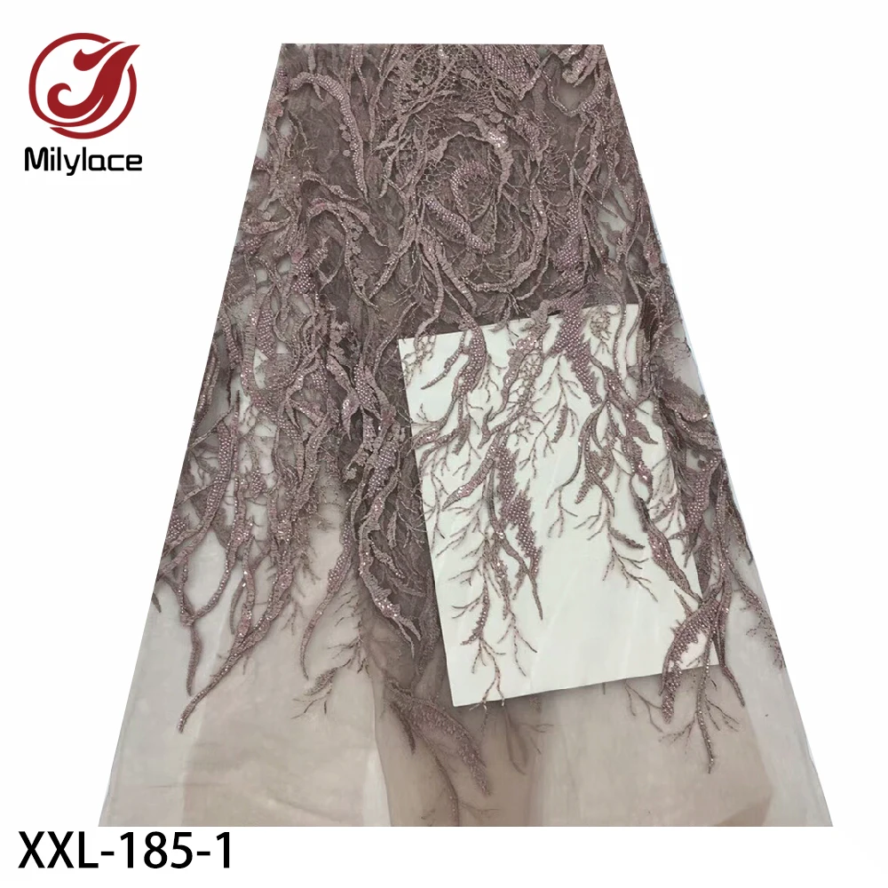 Новейшая французская кружевная ткань африканская вышивка тюль сетка с бусинами