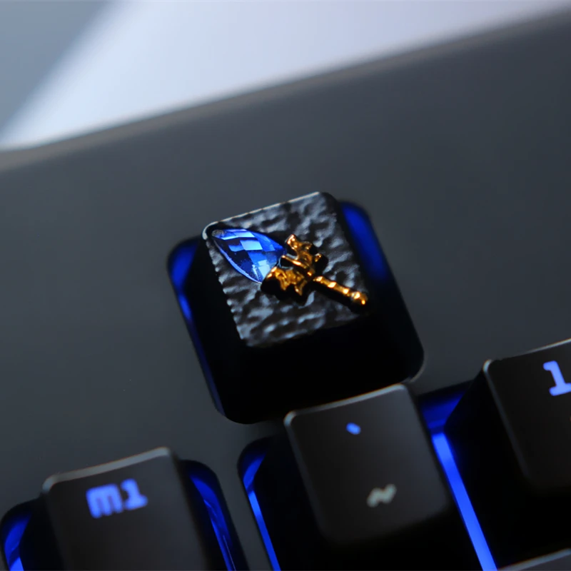 

1pc Zinc Aluminium Alloy Key Cap Mechanical Keyboard keycap for LOL DOTA 2 OW R4 Height Stereoscopic relief
