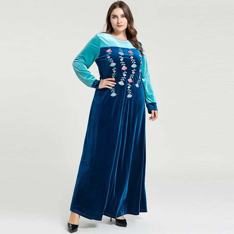 Последняя мусульманская Зимняя мода большой размер Женская Ближний Восток