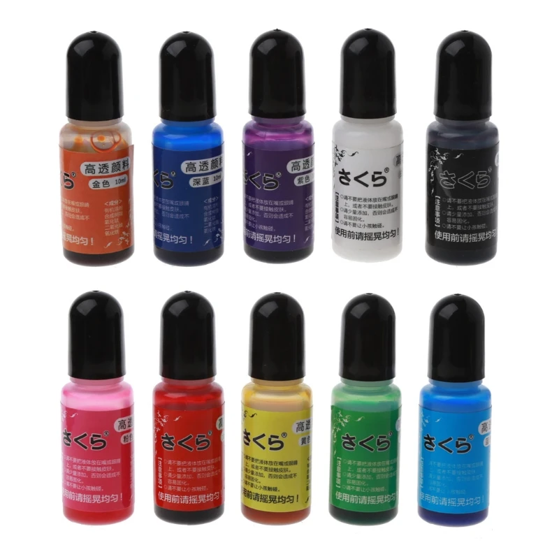 

5 Colors Resin Epoxy Pigmnet Kit Transparent Epoxy UV Resin Coloring Dye Pigment Resin Colorant Dye Fading Resistance