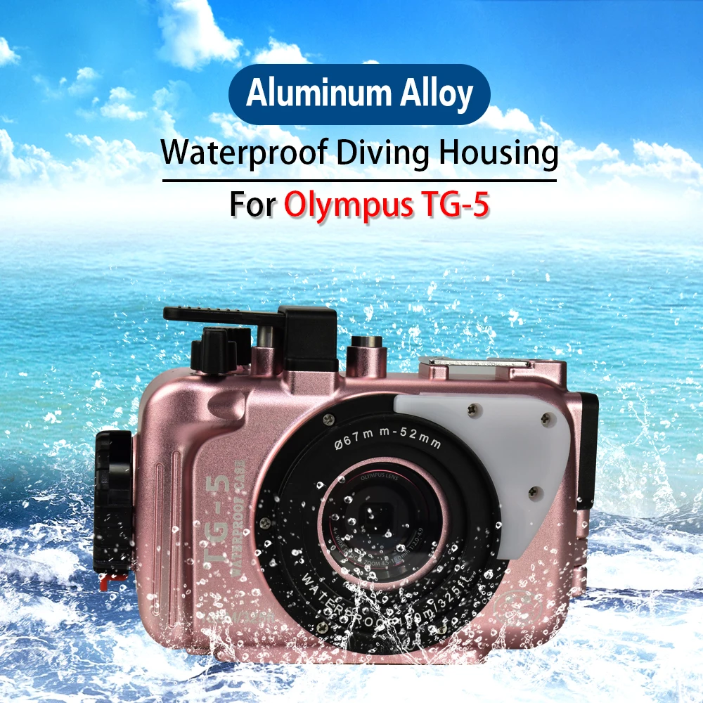 100 m/325ft для Olympus TG 5 TG5 подводный корпус с вентилятором и нагревателем алюминий