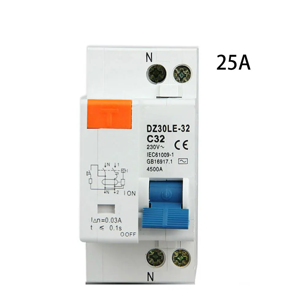 

Current Circuit Breaker DZ30LE-32 Residual Circuit Breaker with Over Short Current Leakage Protection 25A 3