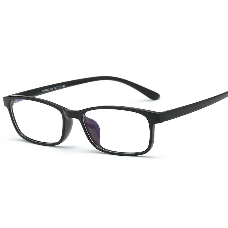 Новинка TR90 оправа для очков ретро квадратная узкая широкая плоская линза мужчин