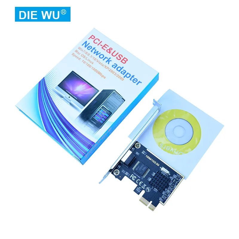 

TXA073 Realtek/RTL8125 PCIe 2.5G lan Card/Game Ethernet lan Card/2500Mbps LAN adapter/ Ethernet adapter/RJ45 NIC for PC