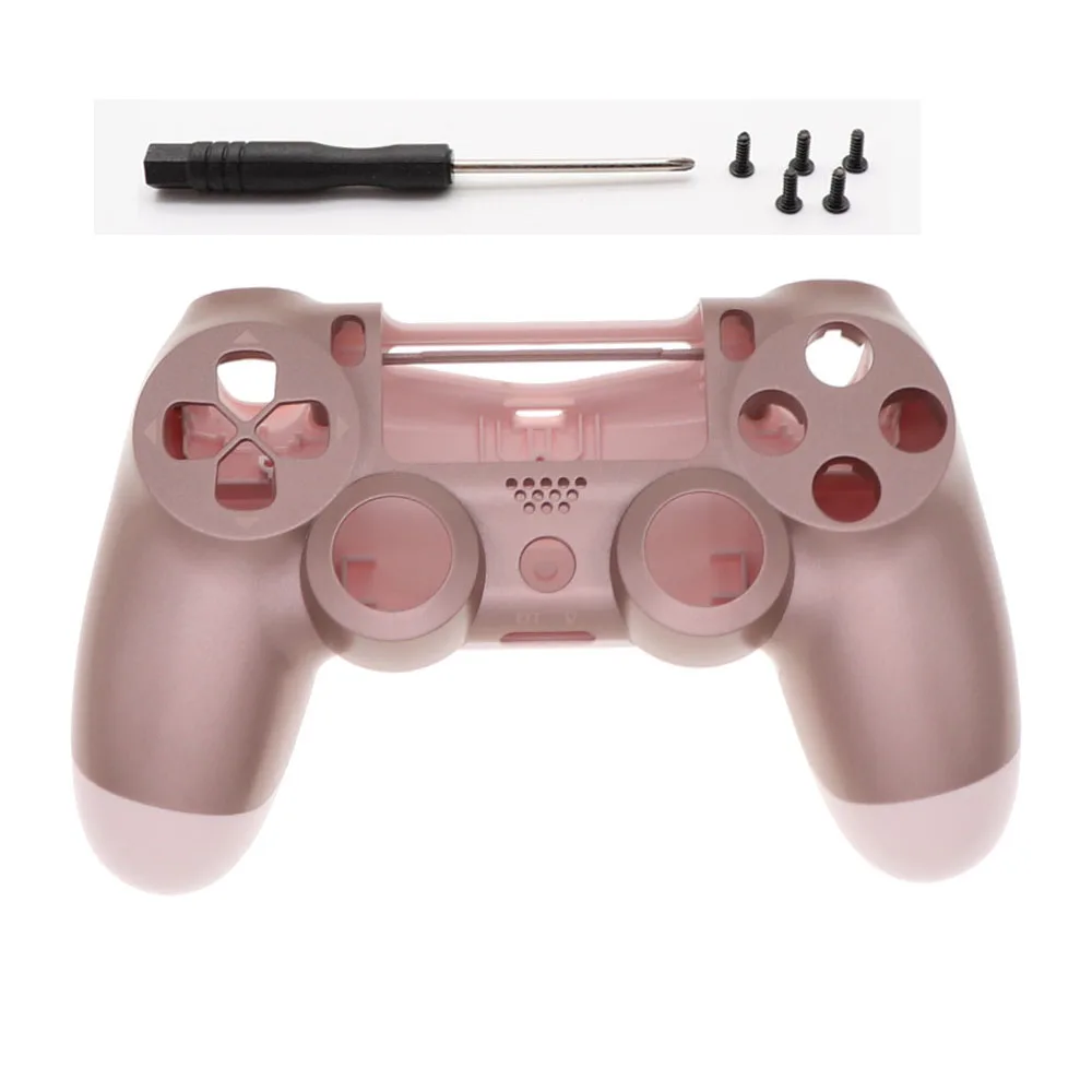 PS4 Pro 4.0 Controller Rose Pink Case Soft Smooth Housing Shell Cover For PS 4 PS4 Pro V2 Dualshock 4 Pro JDS 040 JDM 040 images - 6