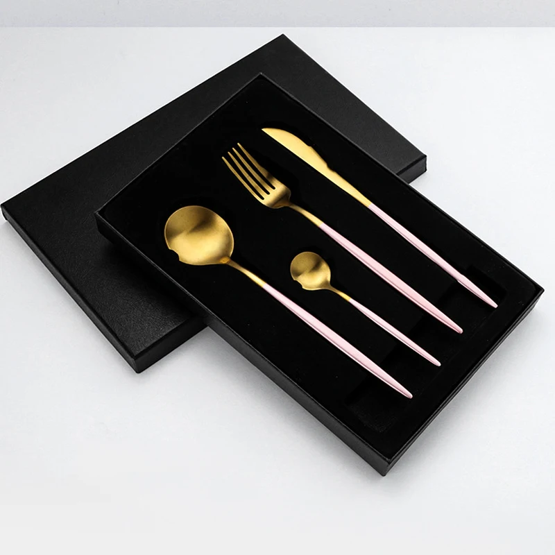 Набор посуды 304 Нержавеющая сталь столовых приборов в Корейском стиле