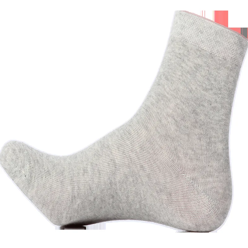 Носки мужские однотонные летние из чистого хлопка 5 пар