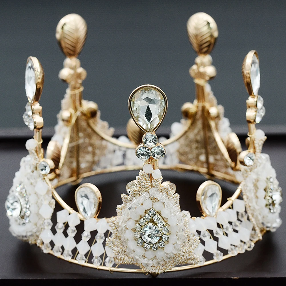 1 шт. детская маленькая золотая корона топ украшенный бусинами стразами для торта