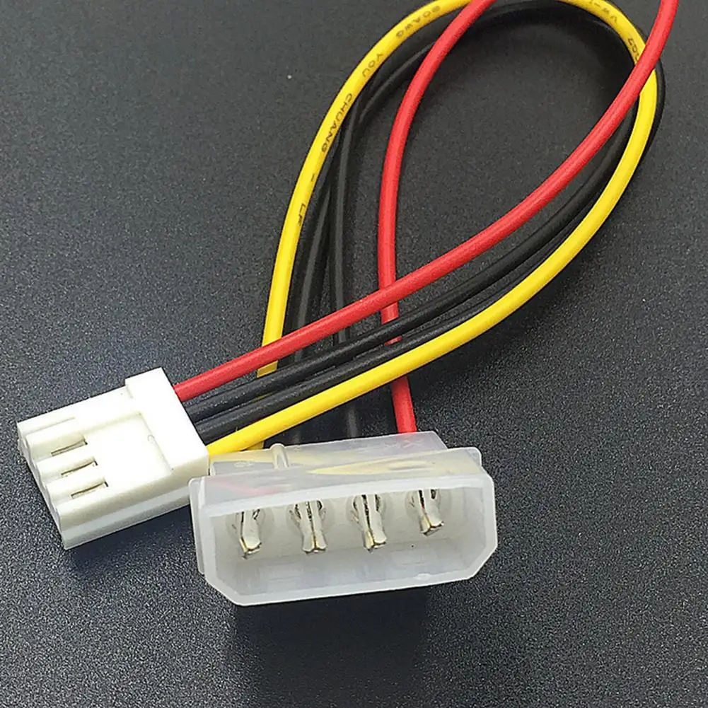 

20cm 4-pin Big to Small Power Cable Metal Floppy Drive Power Cord for Computer PC