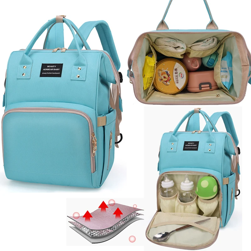 

Fashion Mummy Maternity Nappy Bag Brand Large Capacity Baby Bag Travel Backpack Designer Nursing Bag for Baby Care