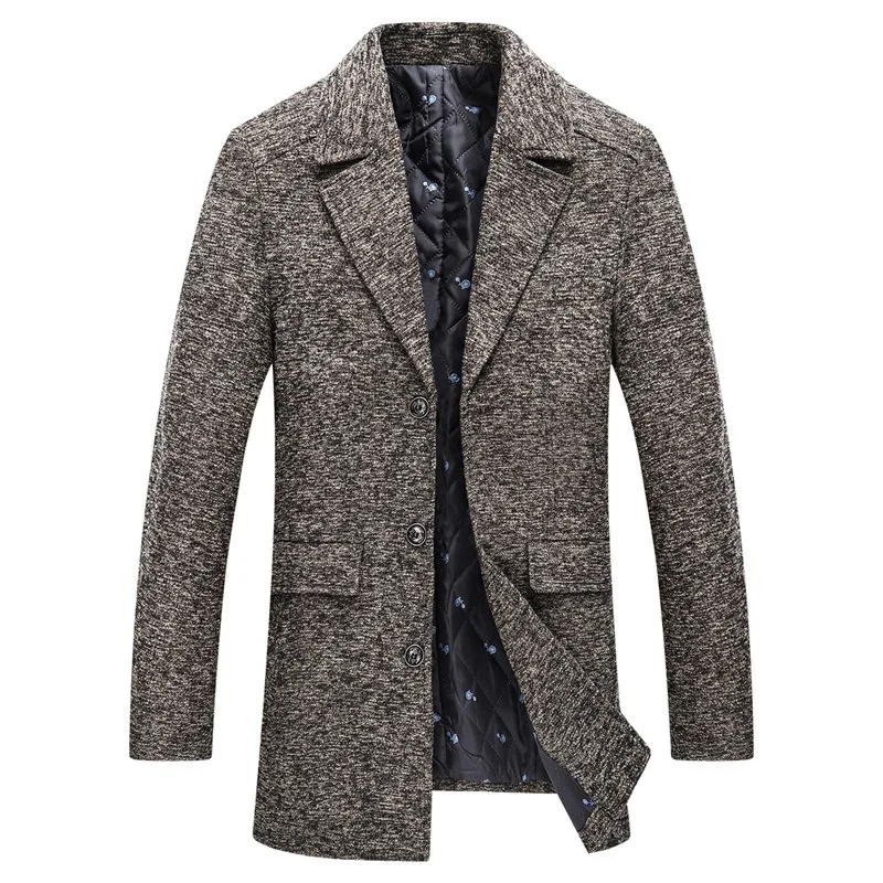 

Мужское однобортное пальто, отличное качество, 2019