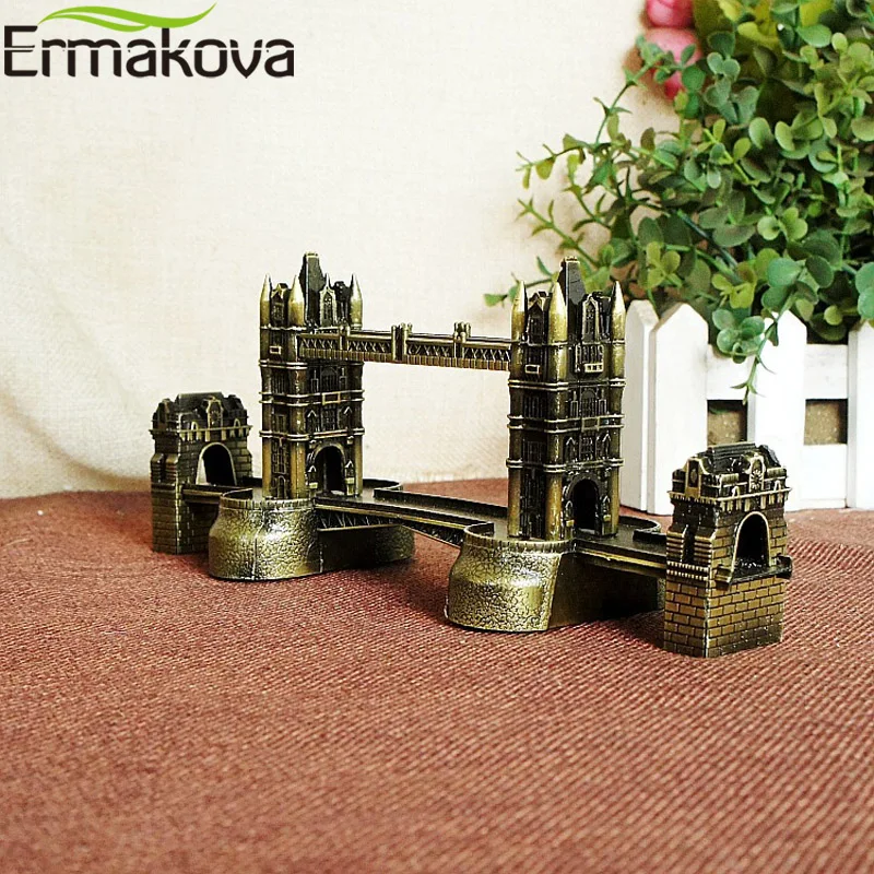 Античная бронзовая статуэтка эрмакова, Лондонская статуэтка, металлический мост, модель ориентира, мировая достопримечательность, архитек... (art.: 7acb187a7) - 7acb187a7