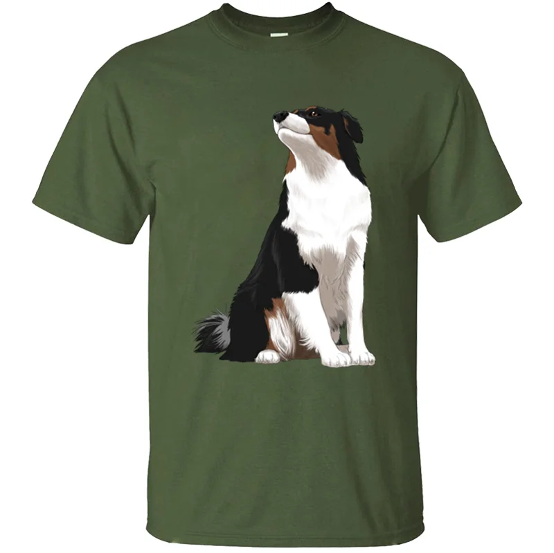 Юморная Австралийская овчарка Футболка мужская 2019 Натуральная футболка с юмором