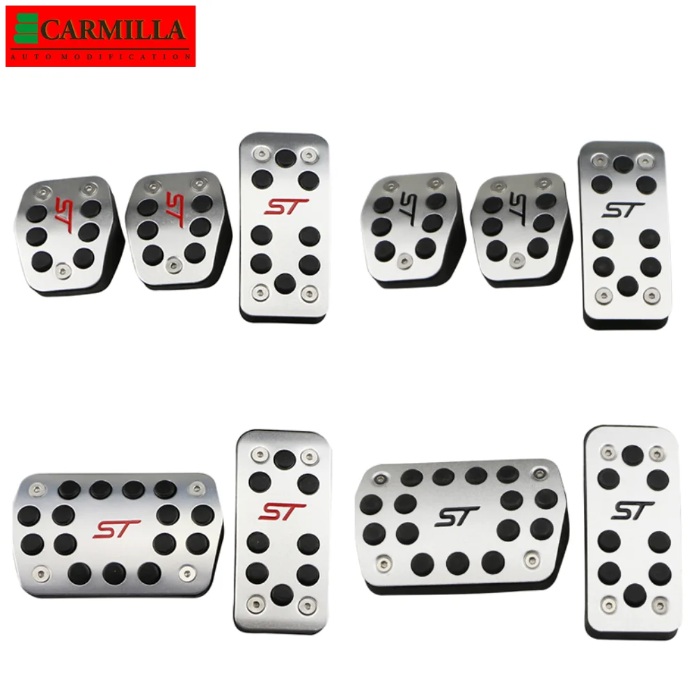 

Carmilla Car Pedals Fuel Brake Clutch MT/AT Pedal Cover for Ford Focus 2 MK2 Focus 3 MK3 Kuga Escape ST 2009-2017 Car-styling