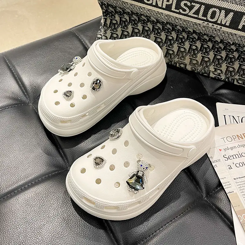 

Модные подвески для обуви для Crocs Роскошные милые Подвески Croc дизайнерские винтажные жемчужные цепи сабо аксессуары для обуви для женщин Ст...