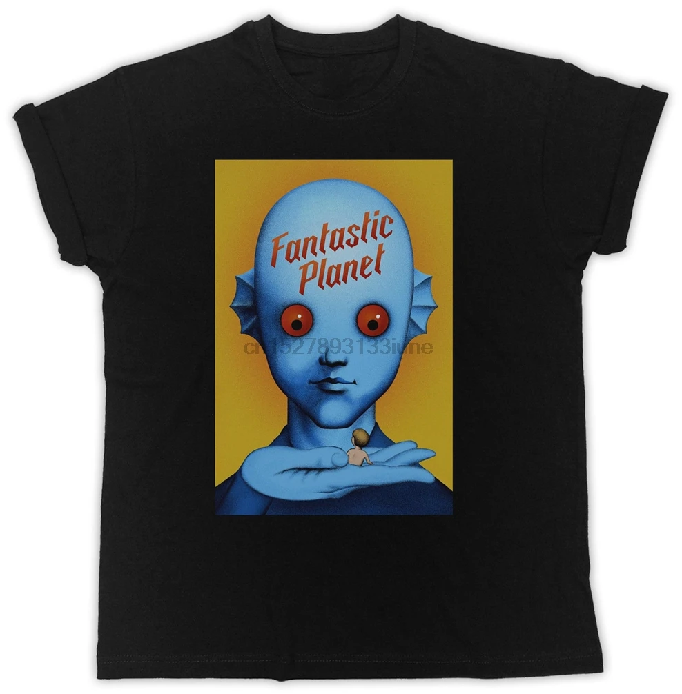 

Cool Funny Fantastic Planet Movie Poster Tshirt Unisex Black Mens T Shirt Confortable Tee Shirt