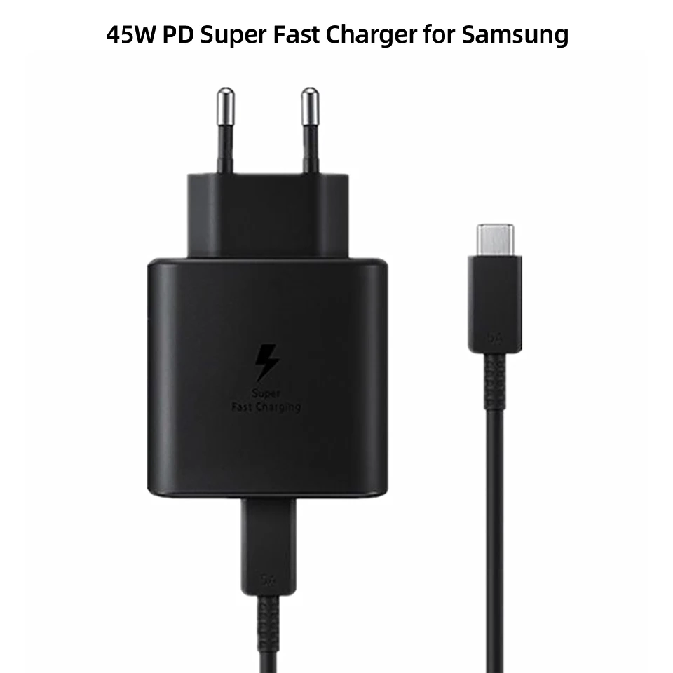 Original for SAMSUNG S21 Ultra Charger 45W Type C Super Fast PD Quick Charging Galaxy S20 Plus Tab S7 S7+ Tablet | Мобильные