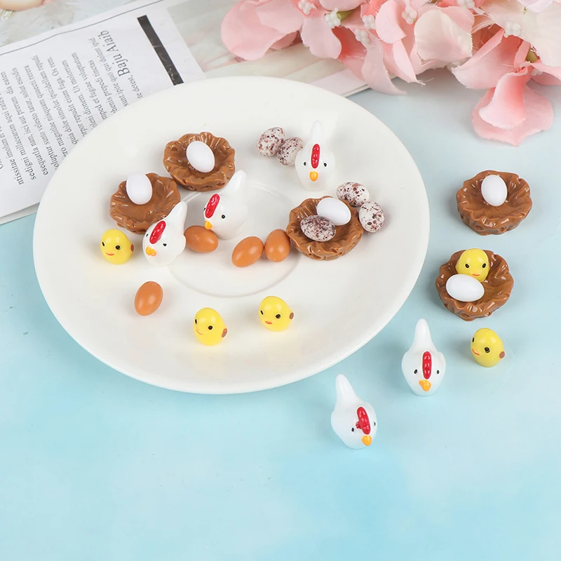 1/5 шт. моделирование Еда куры утки яиц миниатюрный ролевые игры Кухня игрушки