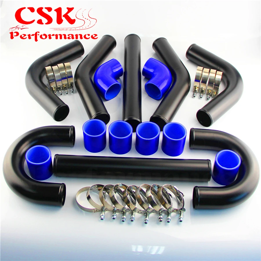 2 25 &quot57 мм 8 шт. Универсальный интеркулер турбо Boost трубопроводная Труба L = 450 +