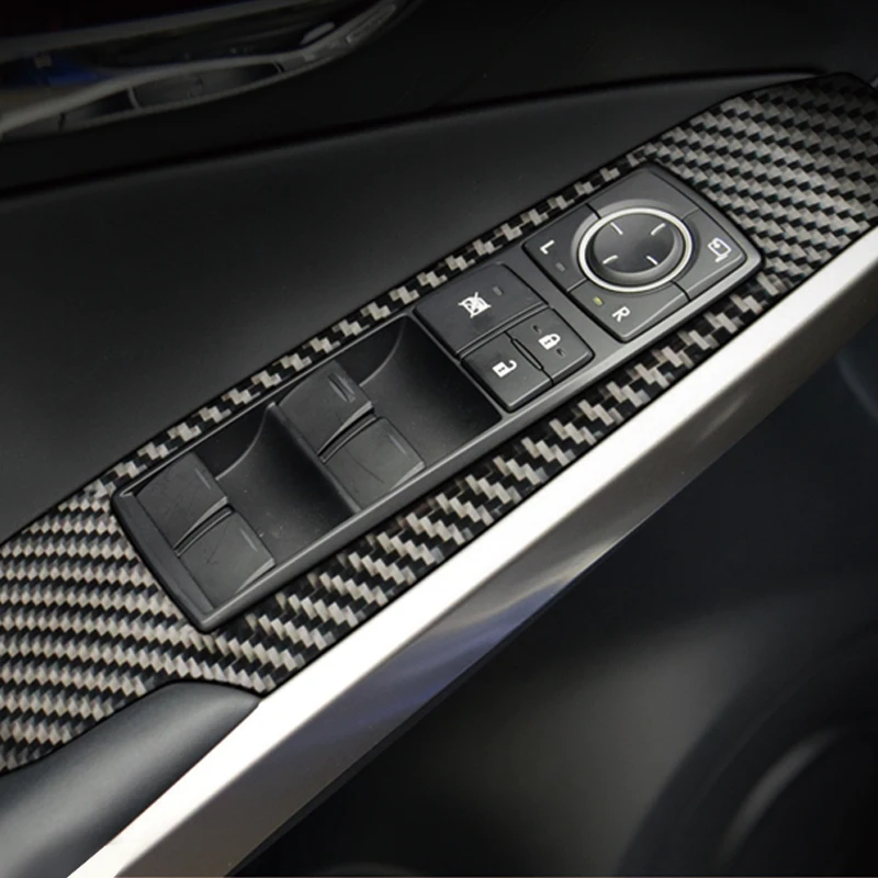 

Car Accessories Interior Decoration Carbon Fiber Window Switch Panel Cover Trim For LEXUS IS250 IS350 2014 2015-2018