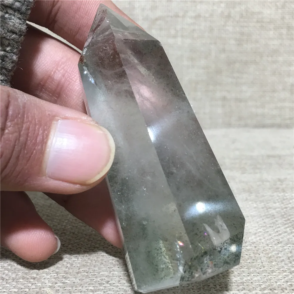 

Natural Tower Garden Quartz Crystal Point Home Furnishing Decoration Stone Hexagonal Prisms Rod Column Obelisk Healing Wand