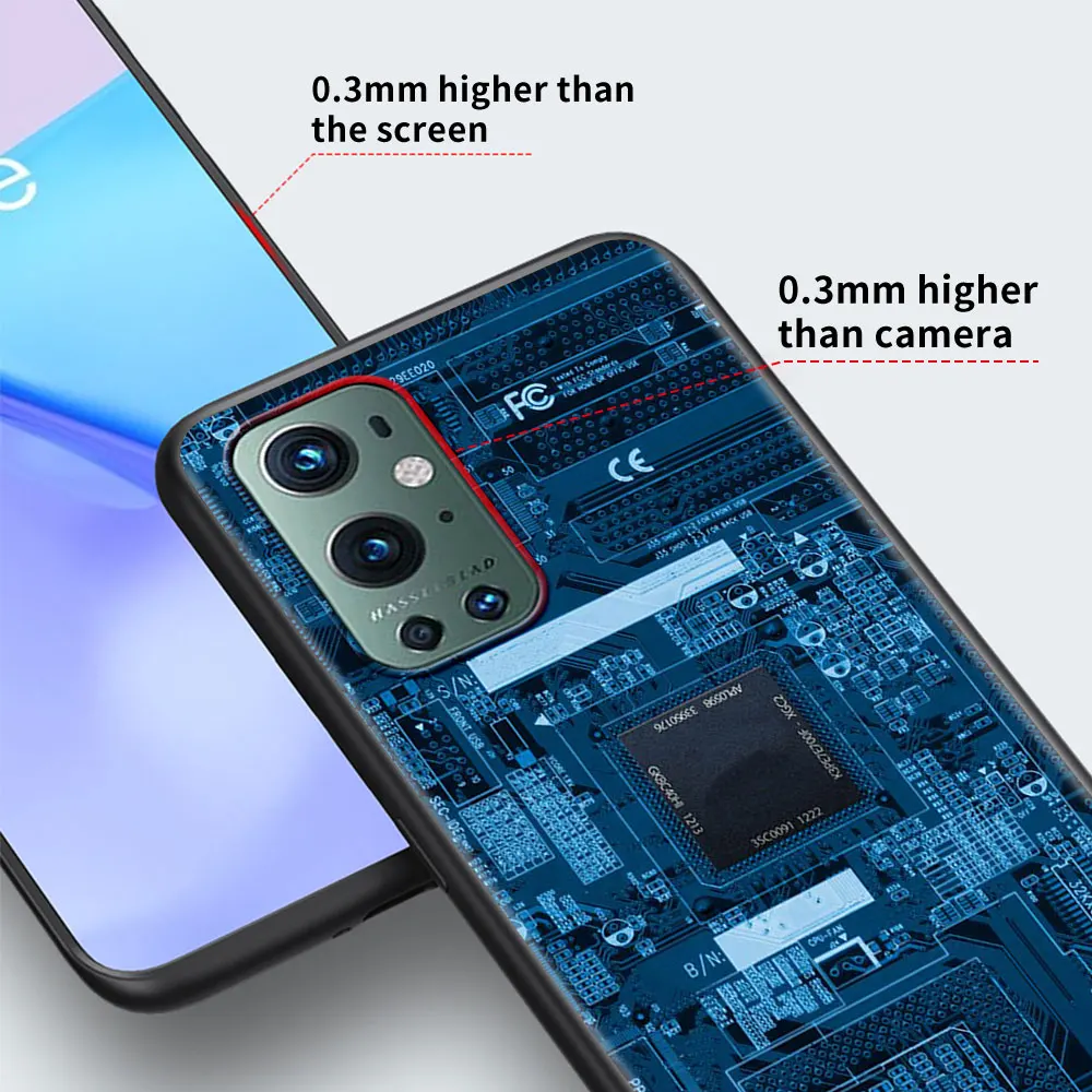 inside electronics very cool case for oneplus 8t 8 7 7t 9 pro nord n10 n100 9r 5g case mobile phone bag 1 9pro soft cover free global shipping