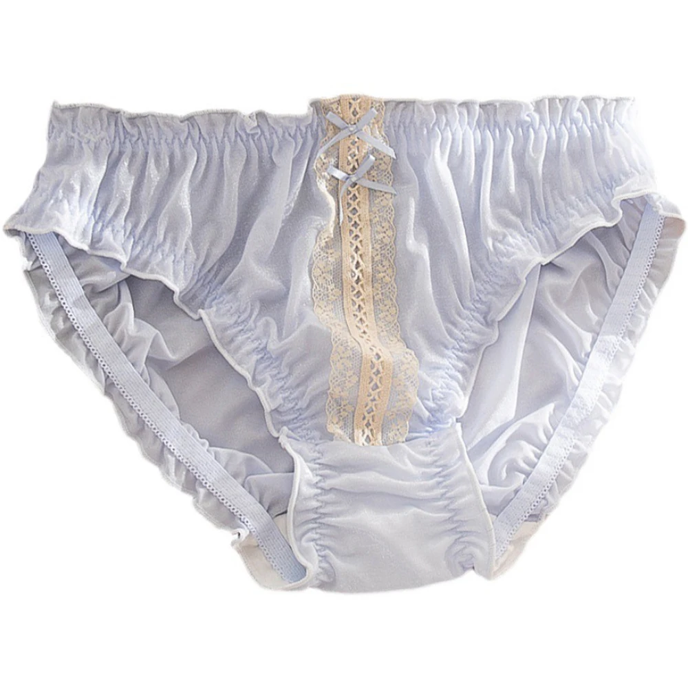 

Men's Underwear Sexy Underpants Sissy Pouch Panties Sheer Ice Silk G-String Breathable Briefs Comfort Thongs Sensual Lingerie