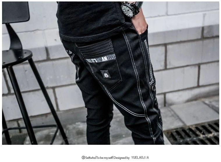 Max LuLu Роскошные брендовые корейские женские панк уличные Женские винтажные джинсы с принтом Стрейчевые черные брюки женские джинсовые шаровары
