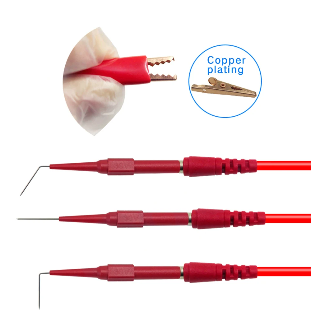 Зажимы типа крокодил электрические испытательные выводы зажим для AV вилка банан
