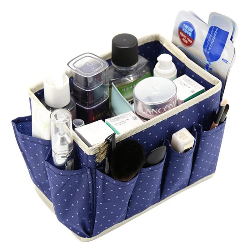 Нетканая Складная домашняя косметическая коробка для хранения с узором в