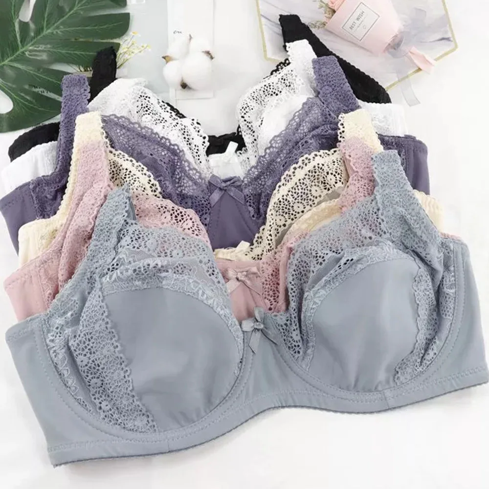 Womens Lace Bras Bralette Underwire Underwear Ultra Thin Brassiere Sexy Lingerie BH Tops B C D DD E Cup